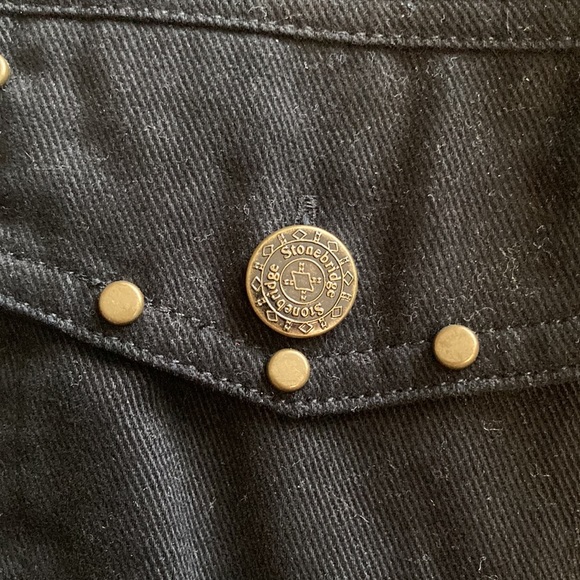 Stonebridge petites black and suede western vest - Picture 6 of 7